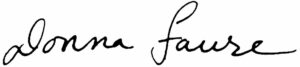 Donna F. Signature